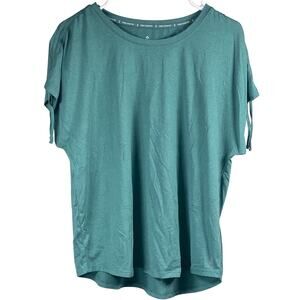 Free Country sz Large Laurel Green Adjustable Shoulder Top Microtech Activewear